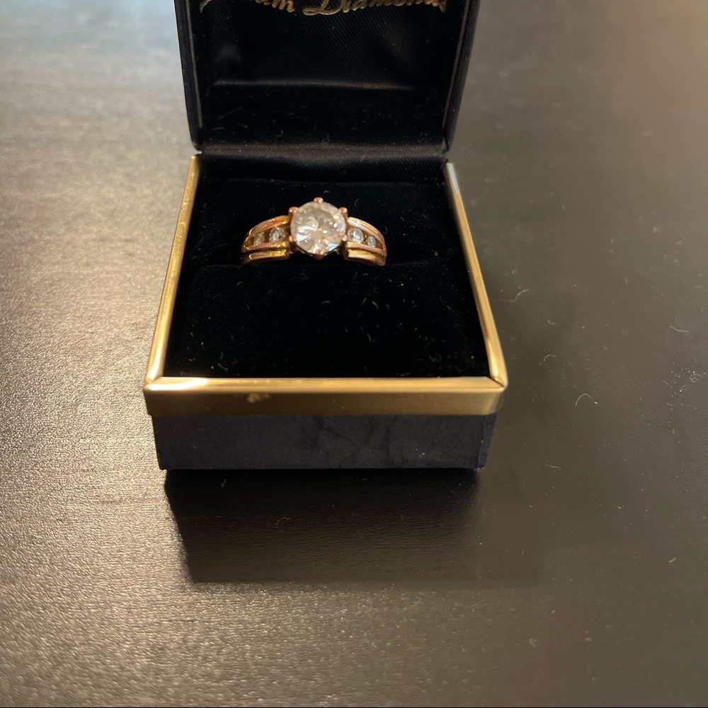 Vintage Art Deco Cocktail Engagement Ring Sz 8